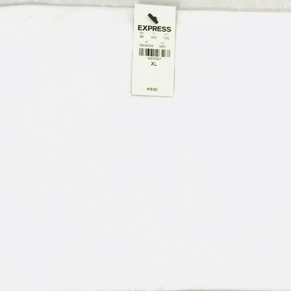 Express Ribbed Bandeau Top - Picture 2 of 2